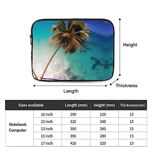 Caribbean Islands Laptop Sleeve Case 15 Inch Suitable For Notebook Computer Tablet Traveling Carrying Simple Case4