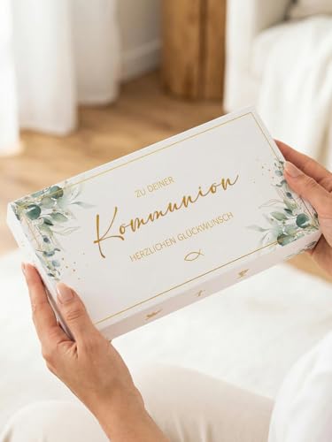 Geldgeschenk Kommunion Kreative Geschenkbox, Erste Million Geldgeschenk, Erstkommunion Geschenke für Mädchen Jungen-Zu deiner Kommunion Herzlichen Glückwunsch