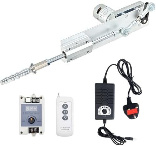 JQDML 24V 120RPM Reciprocating Cycle Linear Actuator Max Thrust 40 lbs