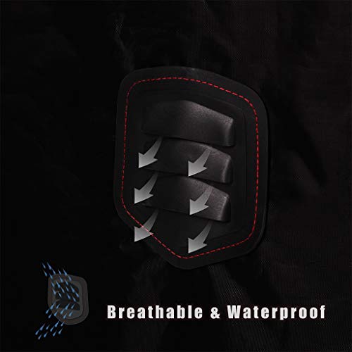 Grill Cover Gas Smoker Bbq Patio Weatherproof Sturdy Durable Grill Griddle Accessories With Upgrade Air Vent Black 54In #TOP4