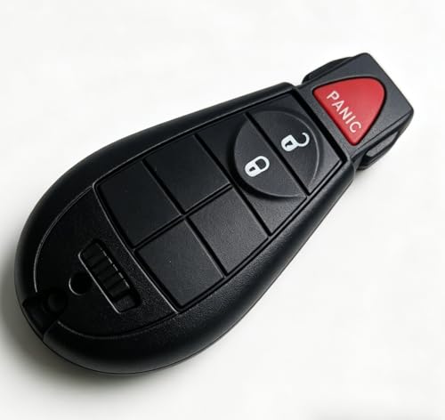 Coque de clé compatible Dodge Ram 1500 2500 boîtier télécommande 3 boutons GQ4-53T