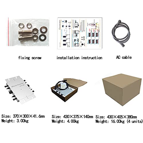 Inversor Conectado à Rede Solar, Microinversor 2000/2400/2800w Sistema Conectado à Rede Solar, Siste
