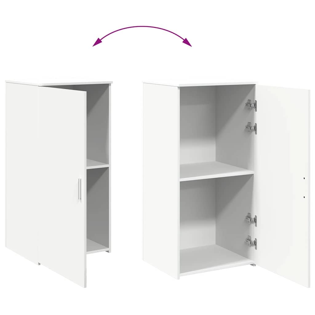 vidaXL Armadio in legno di ingegneria bianco 50x45x103,5 cm