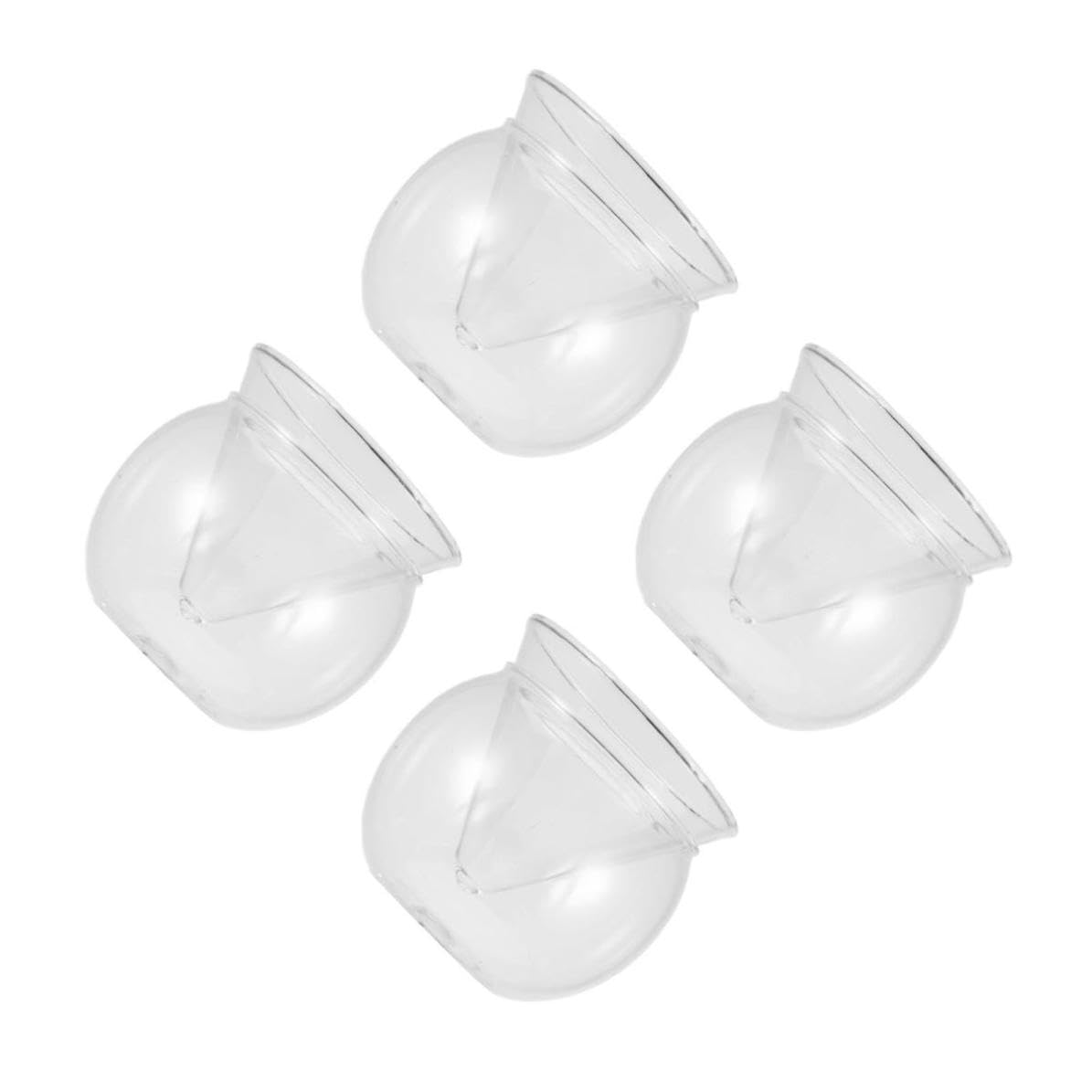 ifundom 4 Elegantes Cocktailglas aus Glas, Rund