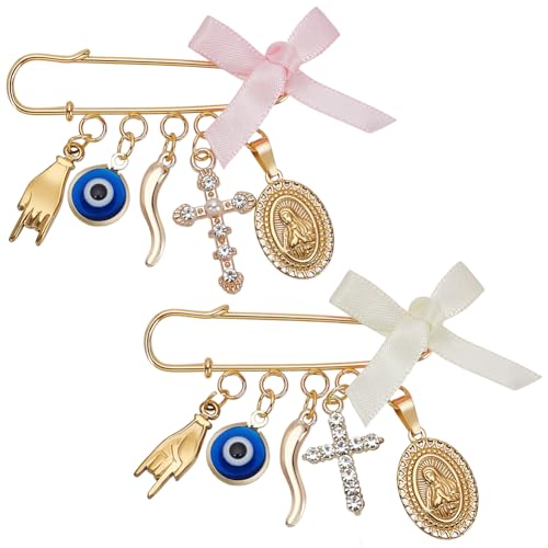 Broche mauvais œil WEBEEDY pour accessoiriser un pull en maille ou une robe de soirée