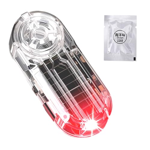 Pavsicgn Luce di auto antifurto, luce di avvertimento di allarme - Luce auto di allarme di ricarica solare a LED anti-fusione,Decorazione del veicolo lampada finta con piacevole profumo per parabrezza