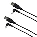 Produktbild DZYDZR 2 Stück 5V USB auf DC 5V Power Kabel  USB A 2,1mm/5,5mm L-Typ-Jack Adapterkabel 1m / 3ft Schwarz