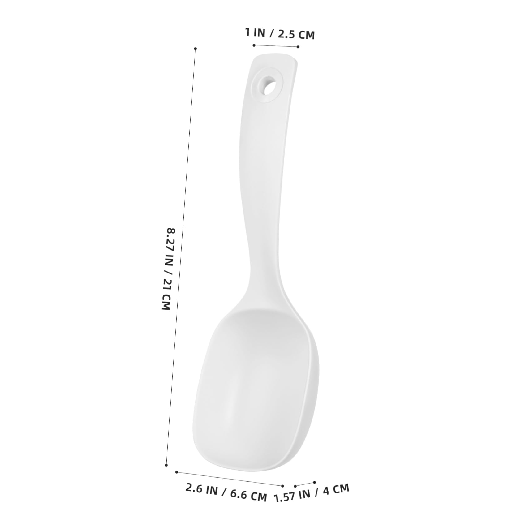 Cabilock Japanese Style Big Flat Soup Spoon Long Handle Ladle Large Stirring Spoon for Restaurant and Home Use