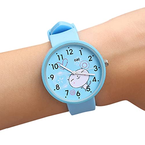 JUSTDOLIFE Enfants Regardez Le Dessin Animé Mignon - Sangle De Silicone Portable Temps Décoratif Montre De Montre Électrique Cover