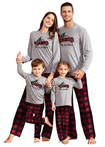 Image of Yaffi Matching Family Pajamas Sets Christmas PJ's Sleepwear for Kids & Adult