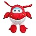 danyangshop Giocattoli di Peluche 30 Cm Simpatico Super Wings Jett Aereo Robot Giocattoli di Peluche Farciti Morbido Regalo per Bambole per Bambini