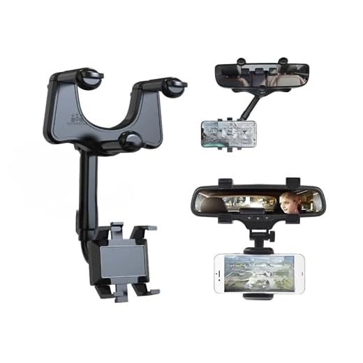 Suporte Veicular Para Celular Articulado Para Retrovisor Interno de Carro Marca: Memento