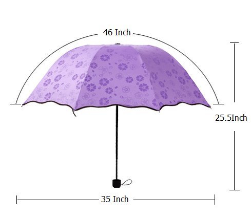 CN, Ombrello pieghevoli viola Purple