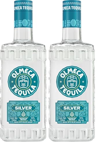 Olmeca Blanco Tequila Clasico – Klarer Tequila Silver mit süßer und belebender Agaven-Note –...