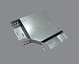 IPOS Kabelrinne Kabelkanal Zubehör Kabeltrasse Verzinkt Metallkanal Kabelpritsche (Deckel - 90° Bogen 100er)