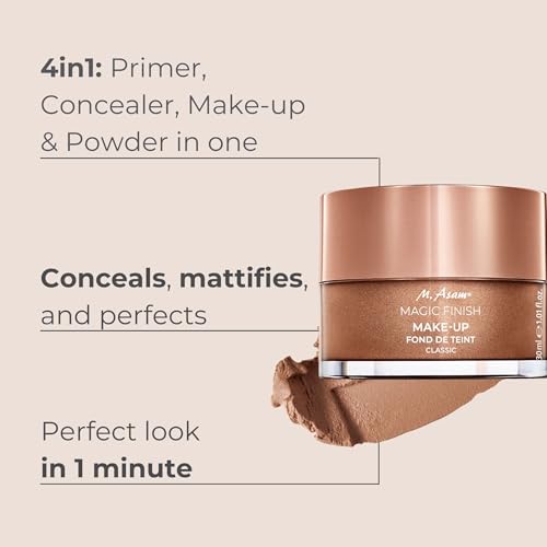 M. Asam 41250 Magic Finish Make-Up Mousse (1.01 Fl Oz) – 4In1 Primer, Foundation thumb #1