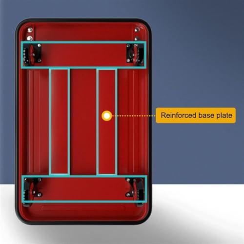 Carretilla plegable con 4 ruedas y borde de goma antideslizante miniatura 4