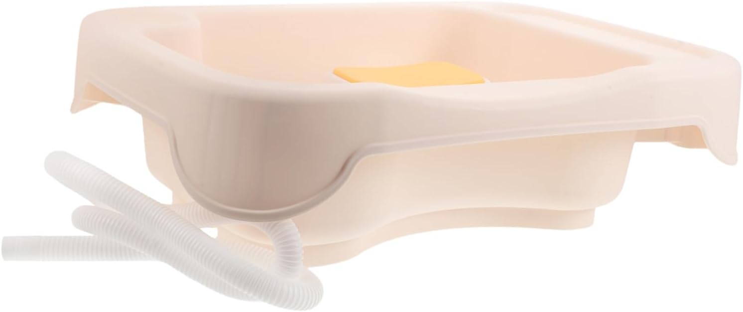 Ipetboom Portable Hair Washing Basin for Bedridden and Elderly Ergonomic Shampoo Tray for Pregnant Women Lightweight Design for Comfortable Bedside Use Hair Care
