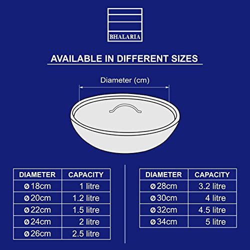 Image of Bhalaria Triply Stainless Steel Tope with Lid Flat Bottom -13 | 2.5L Capacity | Gas & Induction Compatible | 2X Faster Heating | Easy to Clean | Less Oil Use|100% Food Safe | Durable Cookware Silver