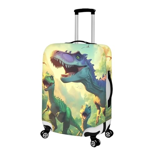Uasibuni Fun Dinosaurs Pattern Luggage Protector Suitcase Cover Cute Carry on Luggage Cover Protector 25-28Inch2