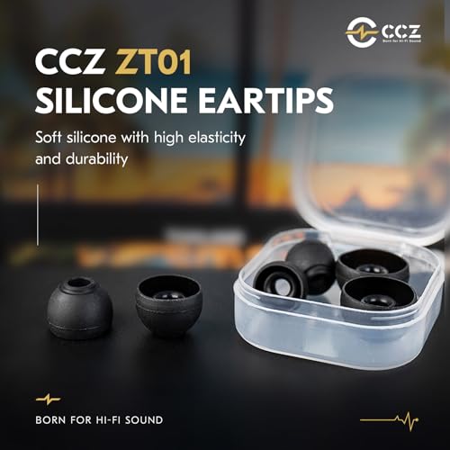 Image of 3 Pairs CCZ ZT01 Silicone Eartips,KINBOOFI Soft Silicone IEM Eartips Earbuds,Ddurability Replacement Earbud Tips for KZ ZST ZS10 PRO ZS10 PRO X AS10 ZSN PRO X ZSN PRO ZS10 PRO2 TANGZU WAN'ER(4559)