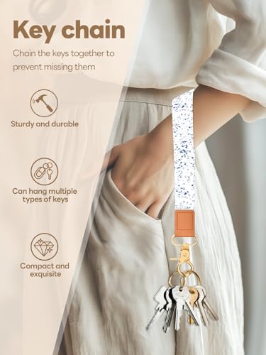 Image of Wristlet Keychain for Women and Men, Key Chain Holder, Wrist Lanyard for Keys