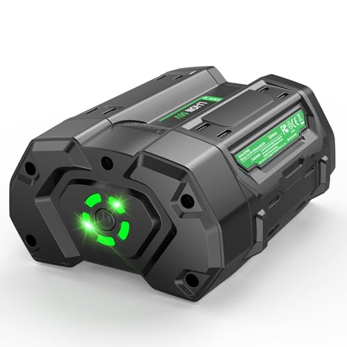 Image of Djsanu Upgraded 5.3 Ah Compatible for EGO 56V Battery, Compatible with EGO Power Tools, High Capacity, Multi Protection, Smart LED Indicators, only Suitable for CH2100, CH3200, CH5500, CH7000, CH2800D