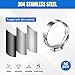 YTKavq Single Ear Hose Clamps,13.7mm-16.2mm 304 Stainless Steel Hose Clamp Tool for Pipe Fitting Connections(40 Pcs)