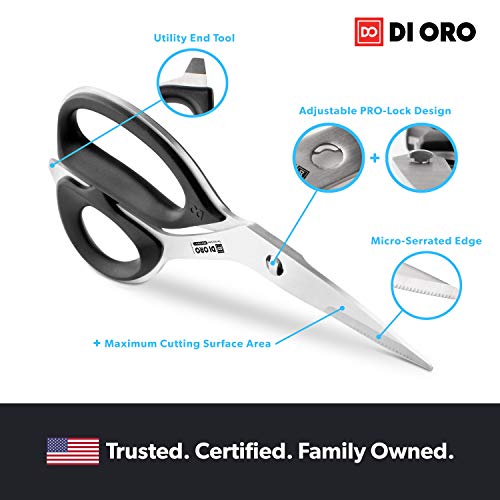DI ORO Living Pro Series Offset Kitchen Shears #TOP6