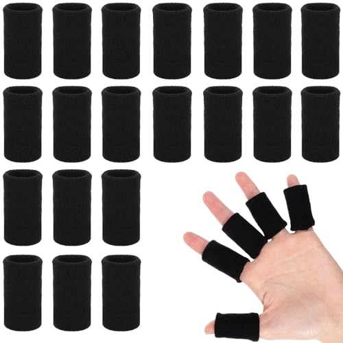 Giantree 20 Stück Fingerschutz, Elastische Fingerschützer Finger Sleeves Für Fingergelenke Schützen Finger Sleeves Fingerlinge Den Sport Zur Linderung Fingerschmerzen
