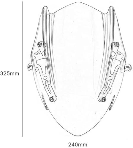 Déflecteur de vent moto pour Suzuki GSX-S750 2017-2022 bulle fumée