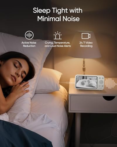 Image of eufy Security Baby Monitor E20 with 2K HD Camera, 5'' 720p Display & Baby Monitor E20 Add-On Camera, 2K HD Resolution (Bundle)
