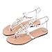 Summer Women Fashion Diamond Sandals Casual Beach Shining Boho Shoes T-Strap Flops Slippers