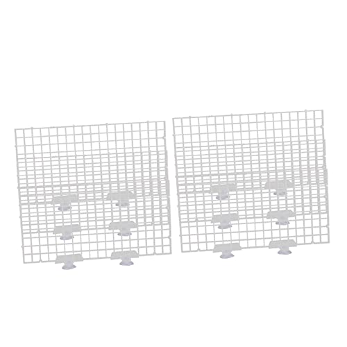 HANABASS 1 セット 水族館の仕切り 池 水族館スタンド フィーダ エビ水族館 ブラインシュリンプ孵化場 キット 戦車 インキュベータ フィッシュボウル ホルダー 魚 白い ポリエチレン