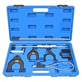 11 Piece Inner CV Axle Removal Tool, Heavy Duty Slide Hammer Puller Set, 63mm 48mm CV Joint Fork, Outer CV Joint Adapter and Steel Cable Adapter, Front Wheel Drive Axle Half Shaft Removal Tool Kit