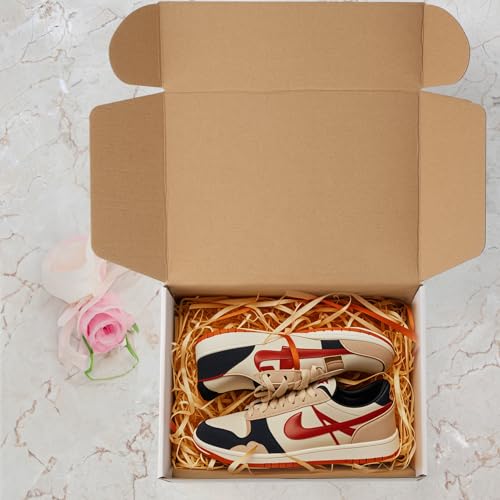 Image of HORLIMER 20 Pack 12x9x4 Shipping Boxes, 10 Pack White and 10 Pack Brown Corrugated Cardboard Box for Mailing, Packaging, Small Business