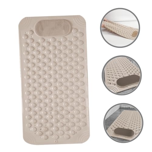 Alfombrilla antideslizante de baño Gatuida con ventosas gris para ducha 3