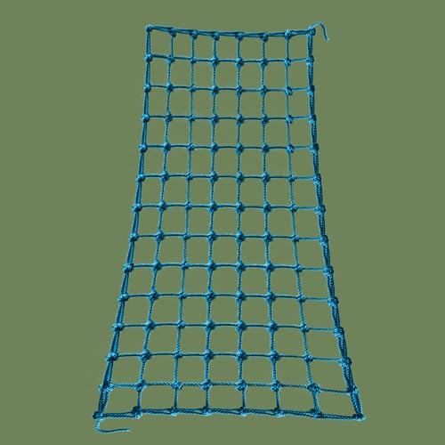Upgraded Kids' Polyester Climbing Net, 8 Sizes, Heavy-Duty & Exquisite, Ideal for Indoor/Outdoor Playscapes - Treehouse, Gym, Balcony - Enhanced Safety (Sky Blue, 3ft x 6ft)