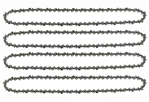 4Pack 10 Inch Chainsaw Chain,R40 for Ryobi Cordless Pole Saw 18v chainsaw TP26 TP30 P540 P540B P541 P542 P545 P546 CS1800 S20500 ZR15520 Replace 90PX040G(3/8' LP Pitch .050' Gauge 40 Drive Links)