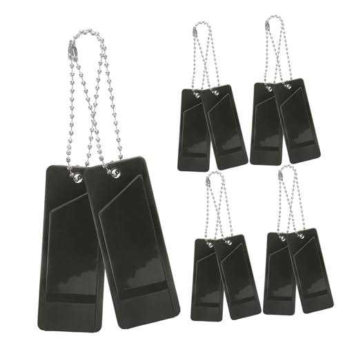 POPETPOP 10pcs High Frequency Emergency Whistles with Lanyard Lightweight Survival Signal Device for Hiking Camping Boating and Lifeguard Rescue Portable Triple Design