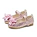 RMBLYfeiye Mädchen Prinzessin Bowknot Schuhe Sandalen Kinderschuhe Tanzschuhe mit Pailletten Kinder Schuhe Leistungsschuhe Hochzeit Party Cosplay Sandalen mit Absatz