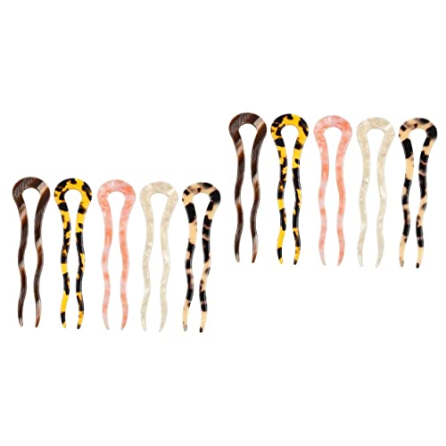 Fourchettes à cheveux Mikinona anti-glisse en acétate pour fixer les cheveux épais sans douleur