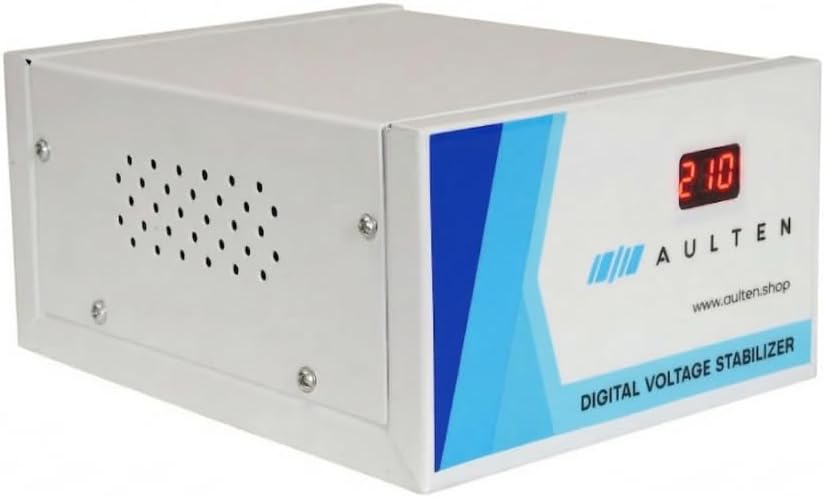 AULTEN Digital Voltage Stabilizer for Refrigerator and Deep Fridger 0.5 KVA 400W 90V-270V AD021 (Grey) | 2 Year Warranty