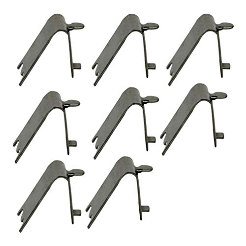 gefrierschrank Regal Clips kühler Regal unterstützung Regal Platz Clips Edelstahl regalklemmen für kühlschrank 8 stücke (Silber)