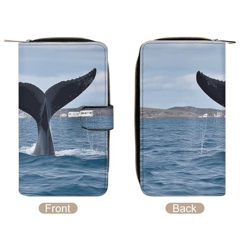 Whale Tail Wallet Multifunctional Wallets for Men Compact Wallet Purse Passport Bag3