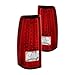 Xtune ALT-ON-CS99-G2-LED-RC Tail Light (Chevy Silverado 1500/2500/3500 99-02 / GMC Sierra 1500/2500/3500 99-03 Version 2 LED s - Red Clear)
