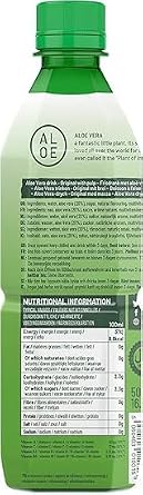 Aloe Vera Drink with Pulp 500ml - 1000ml (Original) | Refreshing & Hydrating | Low Sugar | Enriched with Multi-Vitamins | Supports Digestion & Immunity | Natural & Delicious (24 Bottles, 500ml)