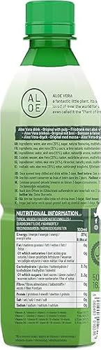 Aloe Vera Drink with Pulp 500ml - 1000ml (Original) | Refreshing & Hydrating | Low Sugar | Enriched with Multi-Vitamins | Supports Digestion & Immunity | Natural & Delicious (24 Bottles, 500ml)