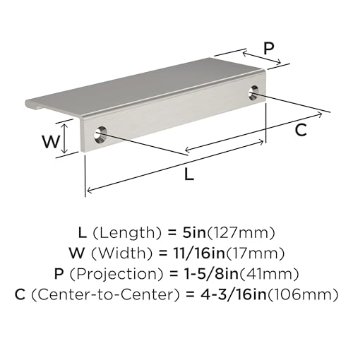 Amerock 10 Pack 4-3/16" Streamline II Satin Nickel Drawer Pull by Amerock - Used condition - Image 3