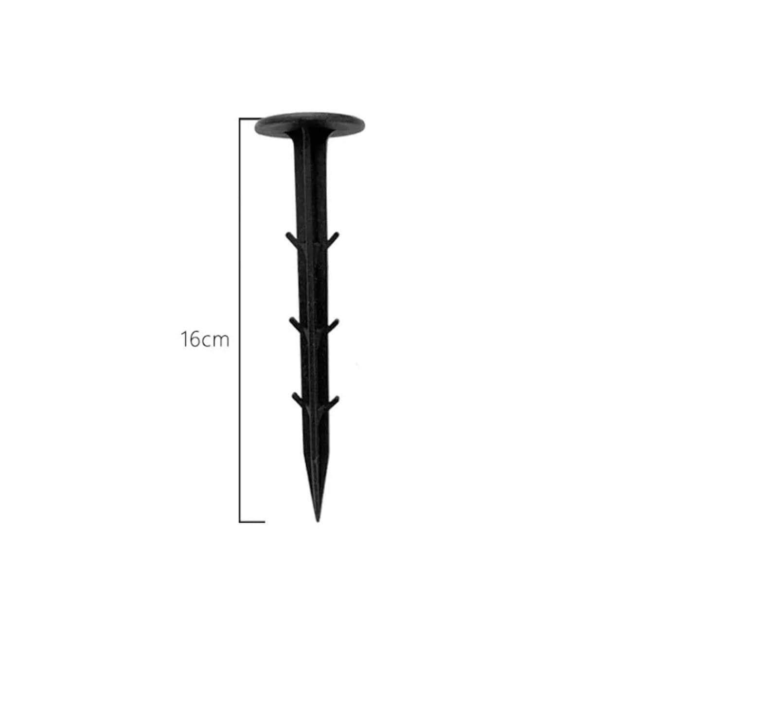 300 Pezzi di Pellicola for Chiodi da Terra, picchetti Giardino fissi, for Serra, prevenzione delle Erbacce, Telo, Rete Parasole, in plastica per Fissaggio(16CM)